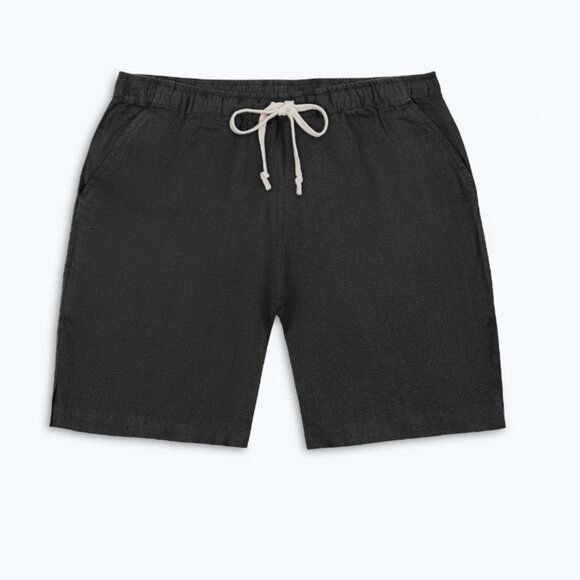 Alex Crane - Black Linen Shorts - New! - Picture 1 of 3